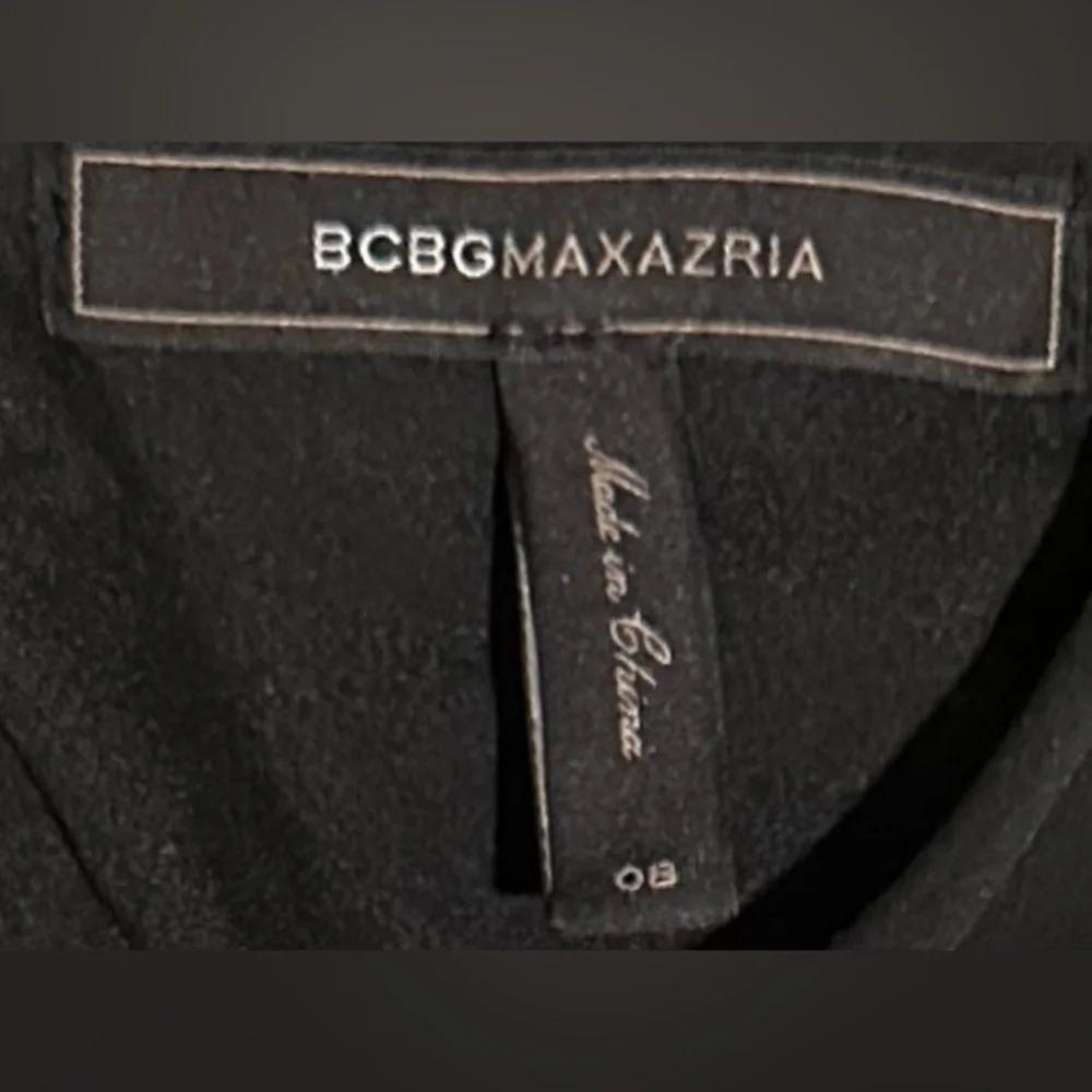 BCBGMaxAzria Sleeveless Alessandra Asymmetrical Handkerchief Peplum Mini Dress - Picture 4 of 10